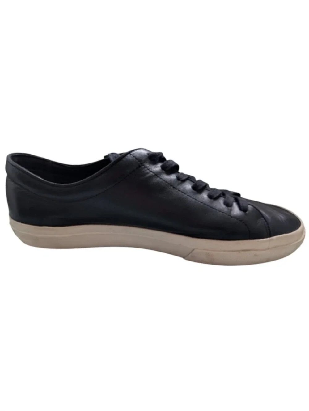 Vince Fulton Low Top Sneaker Black Leather Men's 9